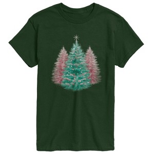 Men's - Instant Message - Christmas Tree Tonal Washed Short Sleeve Graphic T-Shirt - 1 of 4