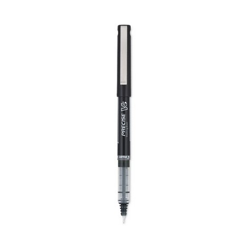 Roller Ball Pen, Stick, Fine 0.5 mm, Black Ink, Black/Clear Barrel, Dozen Roller Ball Pen, Stick, Fine 0.5 mm, Black Ink, Black/Clear Barrel, Dozen