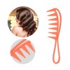 Unique Bargains Anti Static Hair Comb Wide Tooth for Thick Curly Hair Hair Care Detangling Comb For Wet and Dry 3 Pcs - 2 of 4