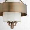 Quorum Lighting 4 - Light Pendant in  Dark Brass - 4 of 4
