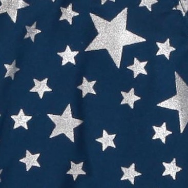 navy - silver stars
