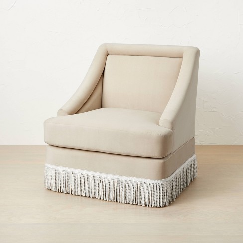 Alberhill Velvet Accent Chair with Fringe - Opalhouse™ designed with Jungalow™ - image 1 of 4