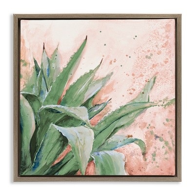 Stupell Industries Green Succulent Plant Leaves, 18" x 18"