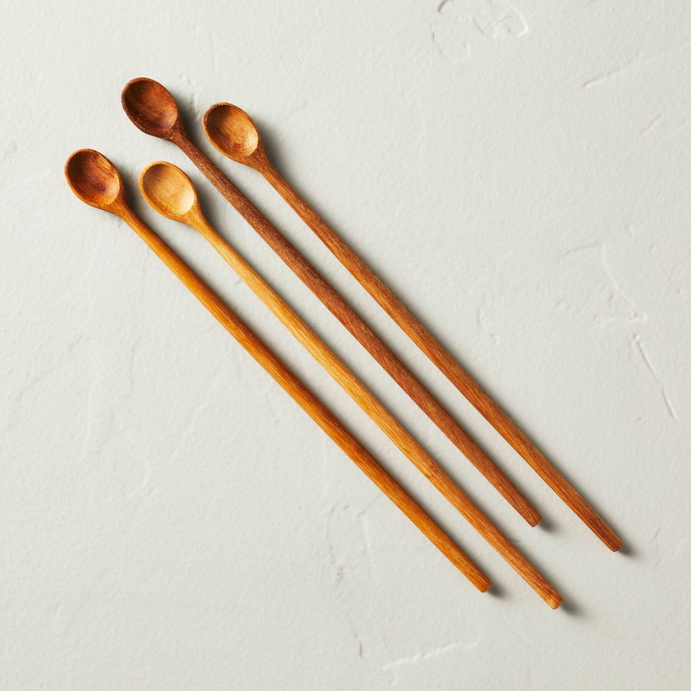 4pk Wooden Tasting Spoon Set - Hearth & Hand with Magnolia