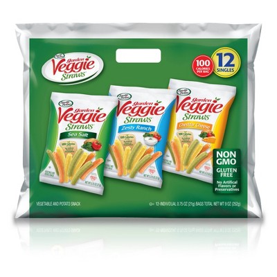 Sensible Portions Veggie Straws Vegetable and Potato Snacks Multipack - 12ct