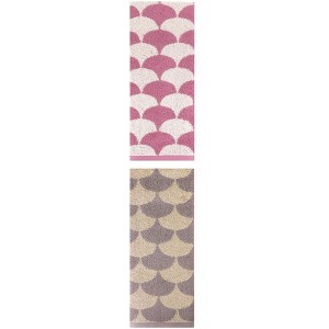 REGALWOVEN 2 Pack Geometric Pattern Cotton Hand Towels for Bathroom, Kitchen, Home Decor 13" x 29" - 1 of 4