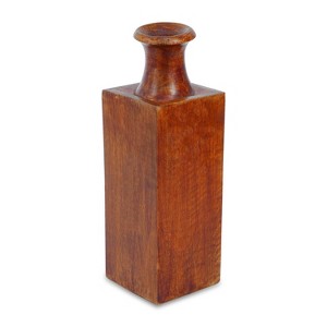 Mela Artisans Kanha Medium Polish Mangowood Vase - 1 of 4