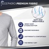 SLEEPHERO Crew Neck Long Sleeve Tee Shirt with Fleece Pajama Pants with Pockets - image 4 of 4