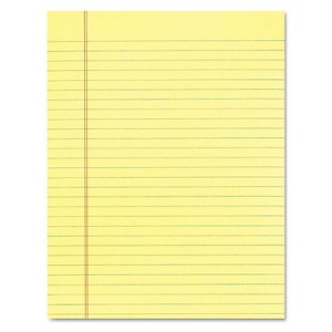 Tops The Legal Pad Glue Top Pads Legal/Wide 8 1/2 x 11 Canary 50 Sheets Dozen 7522 - 1 of 4