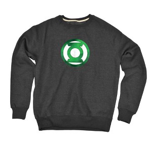 Green Lantern Green Chrome Logo Slim Fit Crewneck Sweatshirt - 1 of 4