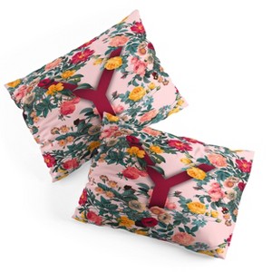 Deny Designs Standard Burcu Korkmazyurek Summer Botanical Monogram Pillow Shams - 1 of 3