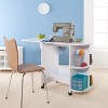 Stradville Expandable Rolling Sewing Table/Craft Station - White - SEI - 2 of 4