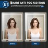 LED Bathroom Mirror with Front & Back Lighting-Dimmable Vanity Mirror, 3 Color Options, Anti-Fog, IP54 Waterproof, Horizontal/Vertical Mount - 3 of 4