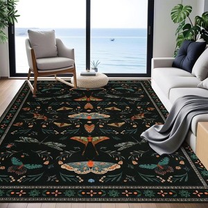Large Area Rugs 9x12 Stain-Resistant Contemporary Dining Room Rugs, Soft Natural Floor Mats, Easy Cleaning Modern Accent Carpet, Non-Shedding Rug - 1 of 4