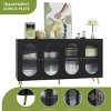 Modern Sideboard Cabinet with Acrylic Doors, Freestanding Storage Console with 4 Cabinets, Metal Legs, for Kitchen, Dining Room, Entryway - 3 of 4