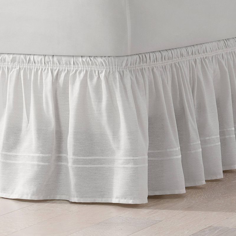 Wrap Around Baratta Stitch Ruffled Bed Skirt - EasyFit&#153;, 2 of 5