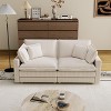 NicBex Modular Corduroy Sectional Sofa,Deep Seat Couch with 4 Pillows for Living Room,Apartment,Office,Beige - 2 of 4