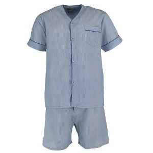 Ten West Apparel Men's Short Sleeve Short Leg Pajama Set - 1 of 4