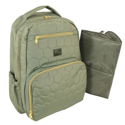 Hudson Baby Premium Diaper Bag Backpack And Changing Pad Olive One Size Target