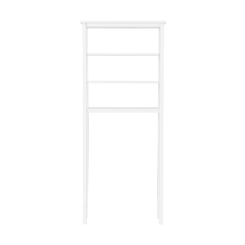 Photos - Wardrobe Dover Over the Toilet Organizer with Open Shelving White - Alaterre Furnit