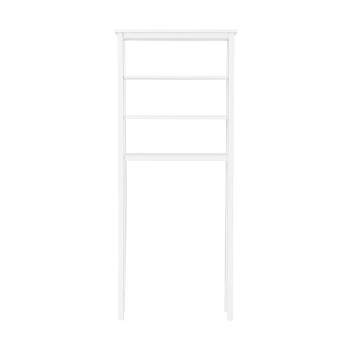 Dover Over the Toilet Organizer with Open Shelving White - Alaterre Furniture