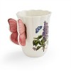 Portmeirion Botanic Garden Bouquet 14oz Butterfly Mug with Handle, Lilac Motif - Durable Dolomite & Chip-Resistant Glaze, Farmhouse Style Drinkware - 2 of 4