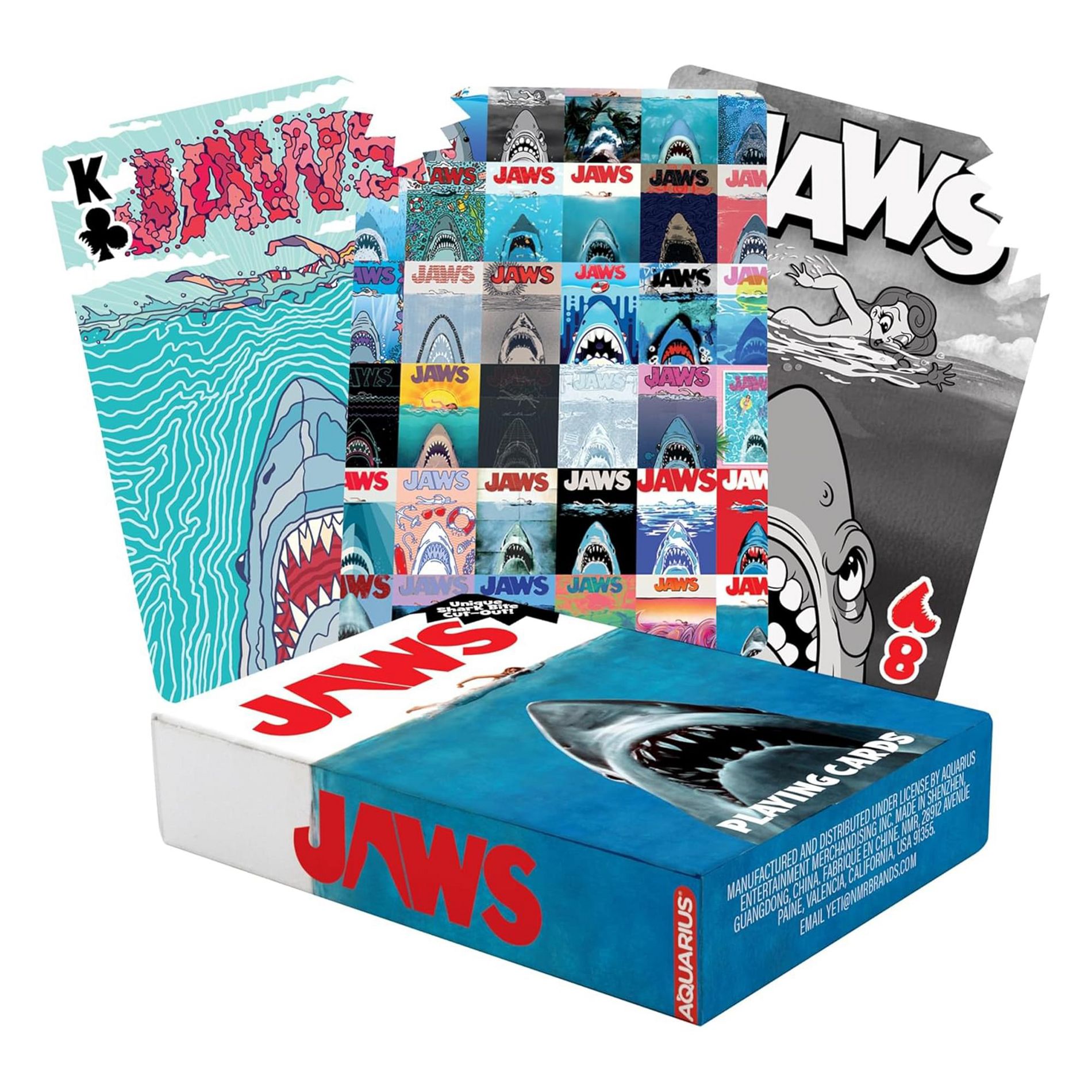 NMR Distribution JAWS 50th Anniversary Movie Posters Playing Cards
