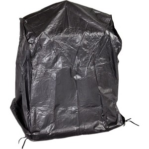 Fire Sense 60370 Patio Wood Burning Fireplace Cover, Waterproof Vinyl, Weather-Resistant, Felt Lined Interior with Zipper – Black - 1 of 4