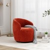 360° Swivel Barrel Accent Chair, Upholstered Lounge Club Armchair for Living Room or Bedroom – Maison Boucle - 2 of 4