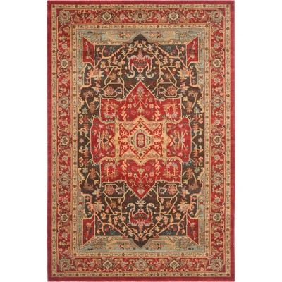 8'x10' Rectangle Loomed Shapes Area Rug Red - Safavieh