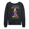 Women's - Disney Princess - Princess Rapunzel Lightweight French Terry Wide Neck Long Sleeve Shirt - 2 of 4