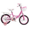 Topteng Girl Children's Bicycle Outdoor Ride-On Bike with Kickstand, Adjustable Seat, and Basket, Pink/Purple - 2 of 4