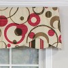 RLF Home Spheres Petticoat 100% Cotton with Fully Lined 3" Rod Pocket Valnance for Windows 50" x 15" Multi - 3 of 4