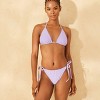 Women's Low-Rise High Leg Cheeky Side-Tie Bikini Bottom - Wild Fable™ - 3 of 4