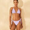 Women's Low-Rise High Leg Cheeky Side-Tie Bikini Bottom - Wild Fable™ - image 3 of 4