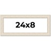 PosterPalooza | Panoramic Weathered White Picture Frame - UV Acrylic, Foam Board Backing, Hanging Hardware - 2 of 4
