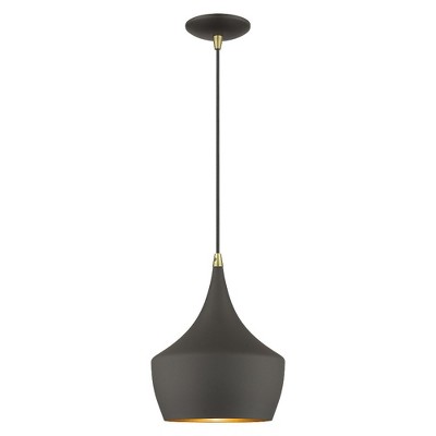 Livex Lighting Waldorf 1 - Light Chandelier in  Bronze/Antique Brass
