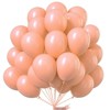 PartyWoo Balloons Peach Pastel Light Orange Peachy Pink 12 Inch 50 pcs - 4 of 4