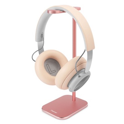 Insten Desk Headphone Stand & Holder Compatible with AirPods Max, Beats, Bose, Sony Wireless & All Gaming Headsets, Rose Gold