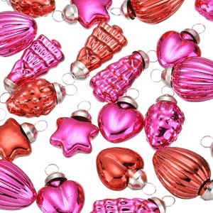 Unique Bargains Glass Decorative Hanging Tree Ornament Balls 1"-1.5" 75 Pcs - 1 of 4