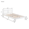 NicBex Twin Size Wood Platform Bed Frame with Decorative Headboard - 3 of 4
