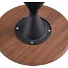 NicBex Modern Round Coffee Table Set of 2 with Wooden Top and Steel Base for Living Room and Bedroom - 4 of 4