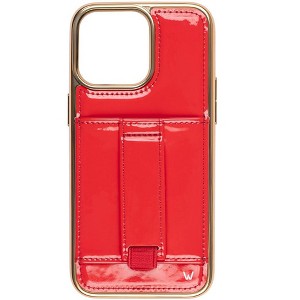 Walli Cases Red Radiance In Gold Phone Case with Wallet and Finger Strap - 1 of 4