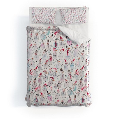 Ninola Design Friendly snowmen Duvet Cover + Pillow Sham(s) - Deny Designs