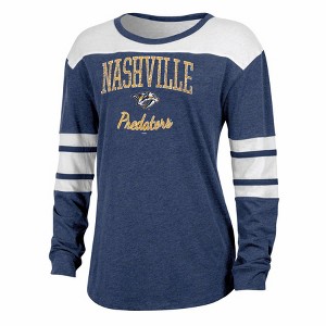 NHL Nashville Predators Women's Long Sleeve Fashion T-Shirt - 1 of 3