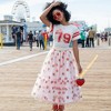 A Leading Role Strawberry Shortcake Premium Adult Strawberry Sequin Skirt - 2 of 4