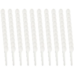 Jaya 4" Compostable PLA Tasting Spoons Long Handle - Pack of 100 - 1 of 3