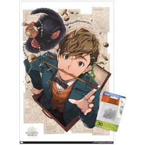 Trends International The Wizarding World: Dynasty Designs - Newt Scamander Unframed Wall Poster Prints - 1 of 4