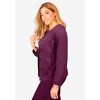 Jessica London Women's Plus Size Collarless Denim Jacket - 4 of 4