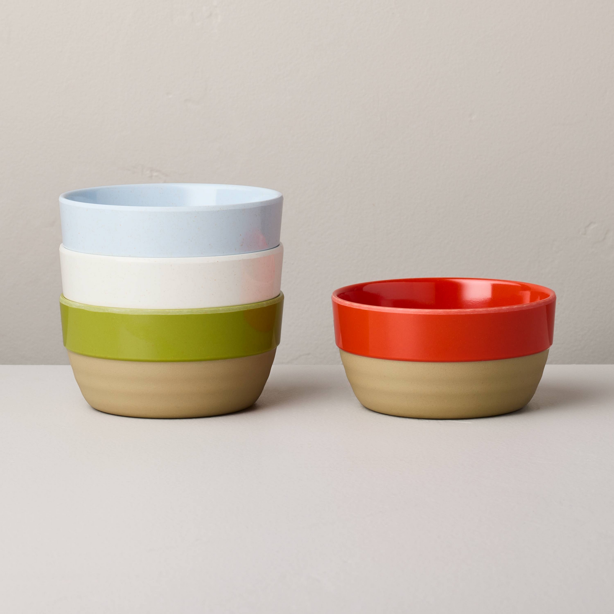 4pk 11.5 fl oz Melamine Mini Bowls - Hearth & Hand™ with Magnolia